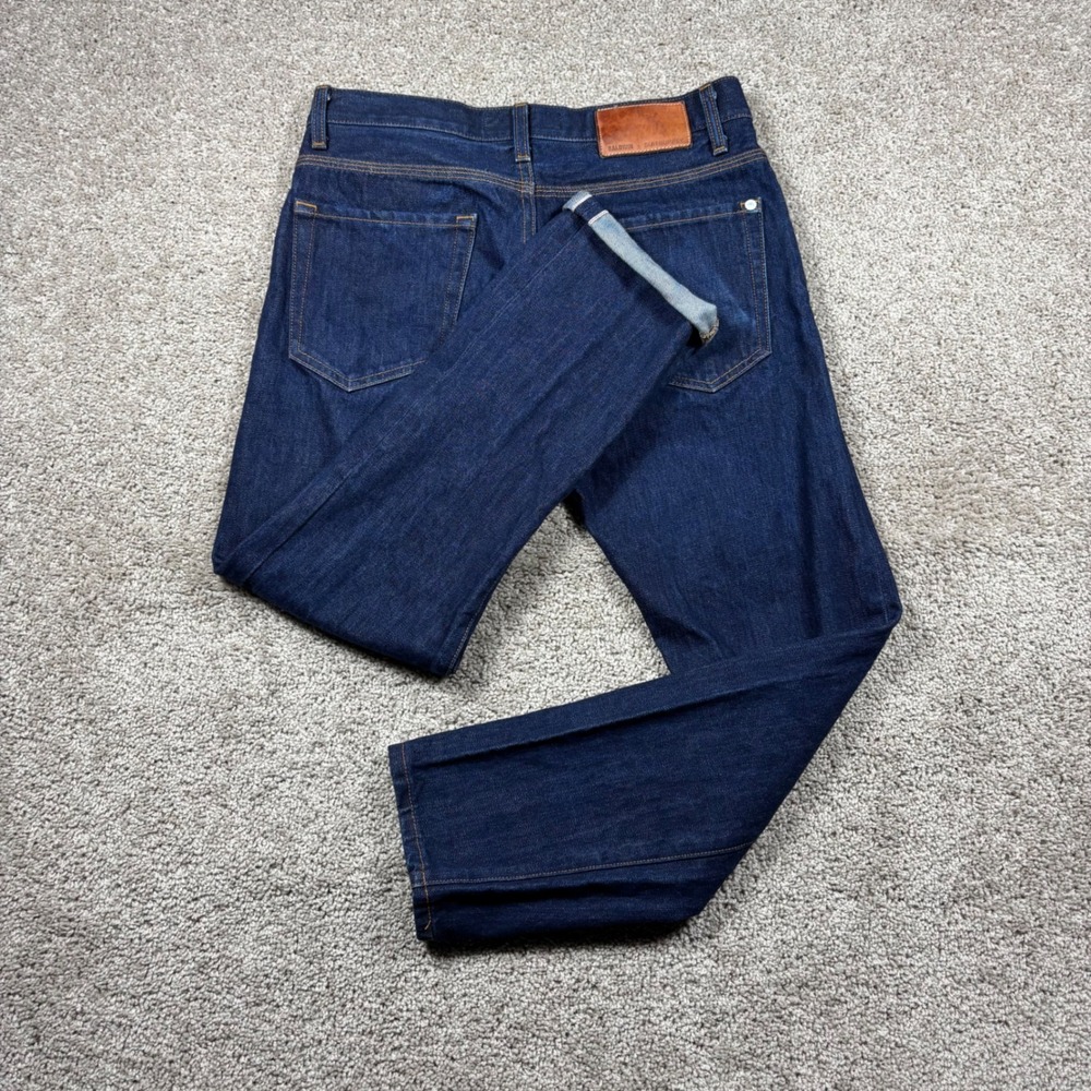 Baldwin Suitsupply The Miles Mid-Rise Slim Cut Jeans Dark Indigo Selvedge USA 29